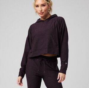 Fabletics Cloud Jersey Cropped Pullover Hoodie